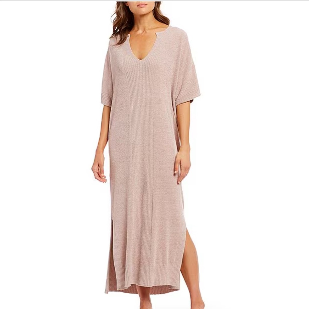 Barefoot Dreams Cozy Chic Ultra Lite Caftan Faded Rose